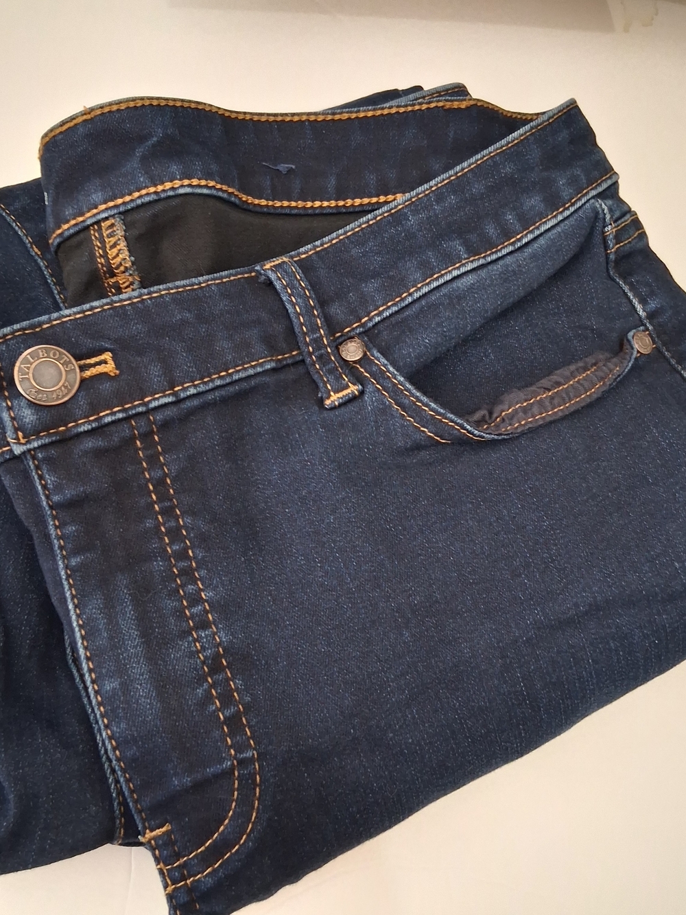 TALBOTS Dark Indigo Flawless Slim Ankle Jeans Size 16W - Picture 8 of 9